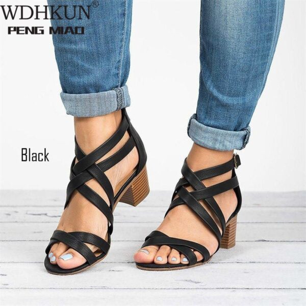 Frauen Sandalen 2020 Mode Niedrigen Heels Sandalen Für Sommer Schuhe Frau Casual Block Absatz Zapatos Mujer Plus Größe 43 Sandale femme