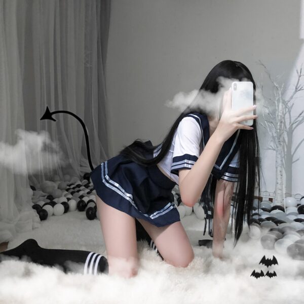 Frauen Sexy Dessous Cosplay Student Uniform Schule Mädchen Damen Erotische Kostüm Babydoll Kleid Spitze Weibliche Minirock Outfits