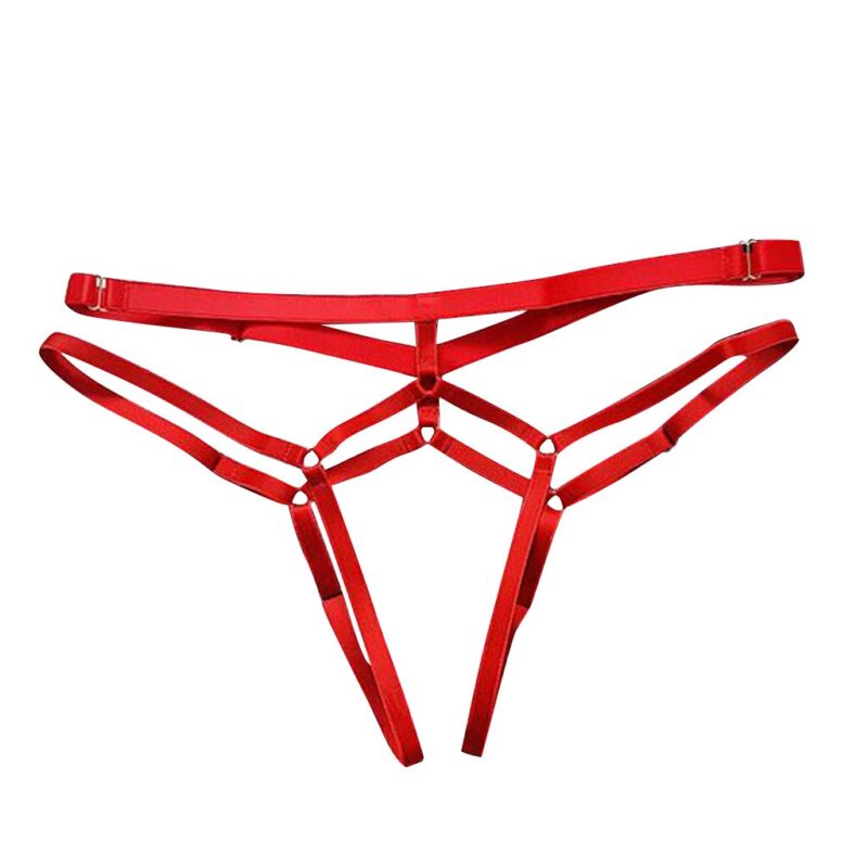 Frauen Sexy Dessous Erotische Ouvert Sexy Höschen Hohe Elastische Bandage Aushöhlen Unterwäsche Dessous Damen Schlüpfer Unterhose – Bild 6