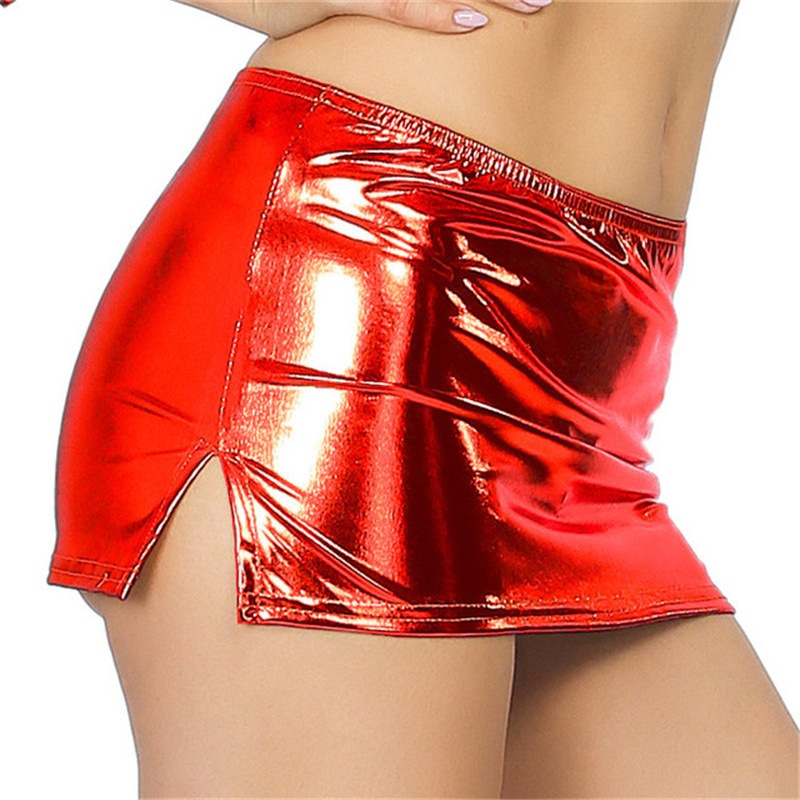 Frauen Sexy Dessous Hot Faux Leder Babydoll Chemise Pole Dance Porno Sex Unterwäsche Weibliche Erotische Dessous Sexy Kostüme Kleid
