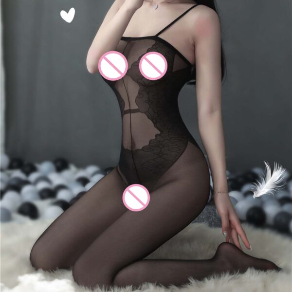 Frauen Sexy Dessous Porno Gabelung Hohl Strümpfe Net Kleidung Transparente Einheitliche Versuchung Einteiliges Silk Sexy Bodys