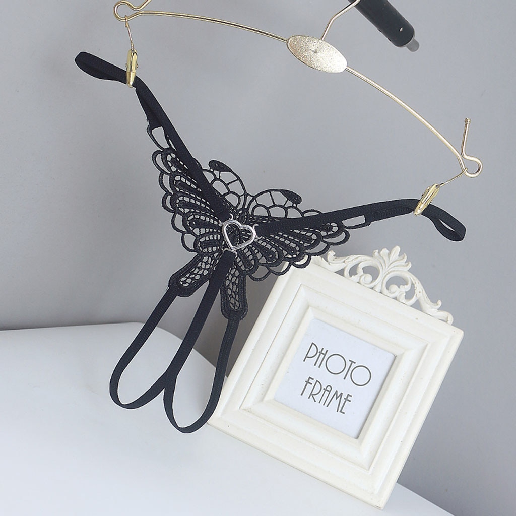 Frauen Sexy Dessous Spitze Sehen Durch Sexy Höschen Schmetterling Thongs Hohl Low-taille Damen Mädchen Unterhose Mode Unterwäsche