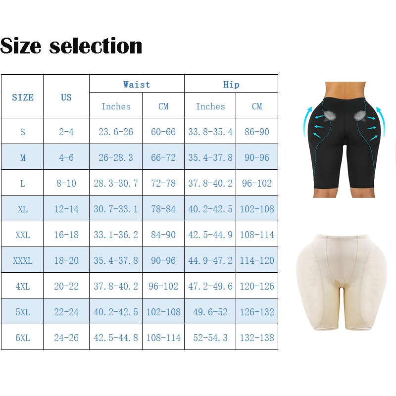 Frauen Sexy Steuer Höschen Butt Heber Plus Hüfte Pad Gefälschte Gesäß Schaum Gepolsterte Unterhose Weibliche Shapewear Sanduhr Körper Shapers – Bild 6