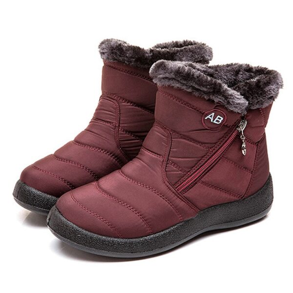 Frauen Stiefel Wasserdicht Schnee Stiefel Weibliche Plüsch Winter Stiefel Frauen Warme Knöchel Botas Mujer Winter Schuhe Frau Plus Größe 43 44