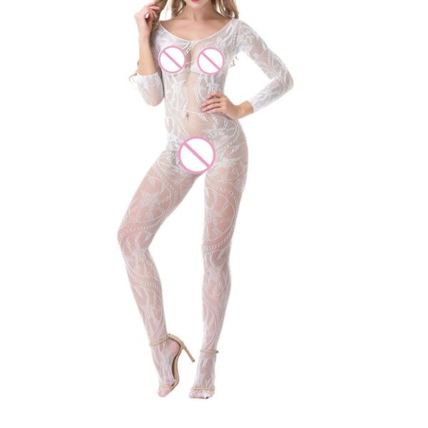Frauen sexy strümpfe voll strampler für frauen Sexy Dessous Babydoll Unterwäsche Body Stocking One Size sex mujere overall body
