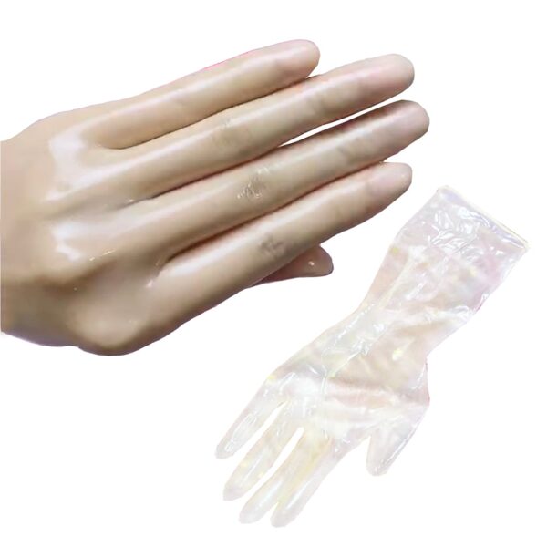 Geölt Shiny Transparent Super Dünne Latex Zentai Handschuhe Männlichen Zu Weiblichen Sheer Cosplay Kigurumi Fetisch Handschuhe