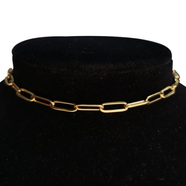 Gold Farbe Edelstahl Halsreif Halskette Frauen Hip-hop Punk Kurze Box Link Neck Ketten für Frauen Schmuck Collares de Moda 2019