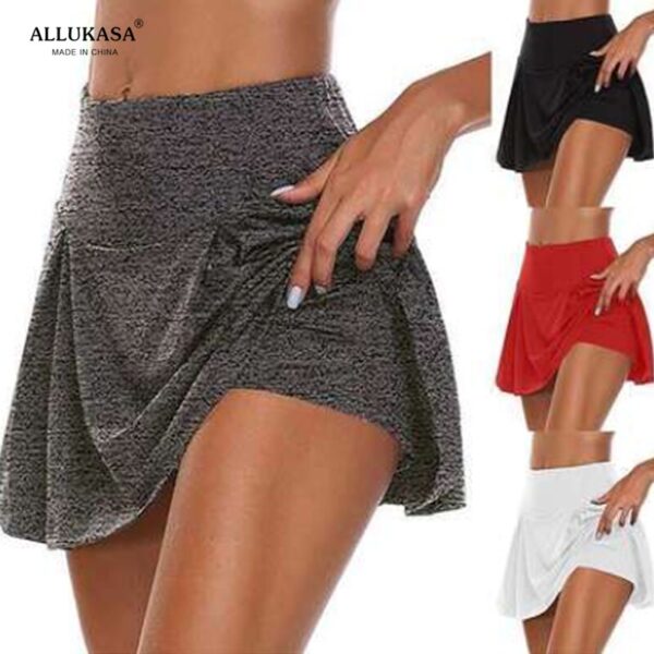 Golf Sport Einfarbig Workout Volleyball S-5XL Tennis Running Skort Rock Athletisch Yoga2020 Athletisch Fitness Röcke