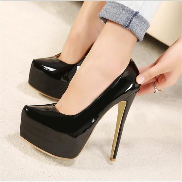 Große Größe 41 42 43 44 Sexy Pumps Hochzeit Frauen Fetisch Schuhe Hohe Ferse Stripper Flock Pumpen 15 cm Zapatos mujer