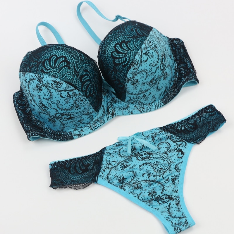 CXZD New lingerie bra ultrathin lace bralette sexy underwear set women's underwear sexy bra set (16)