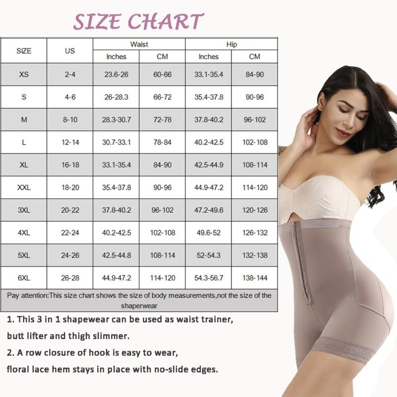 HEXIN Taille Trainer fajas colombianas Steuer Höschen Body Shaper Abnehmen Bauch Unterwäsche Gürtel Panty Shaper Butt Heber – Bild 6