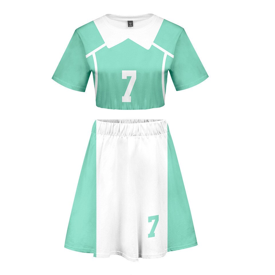 Haikyuu Oikawa Tooru Cosplay Kostüm Aoba Johsai Hohe Schuluniform Mädchen Jersey Sport Tragen Anzug Zwei Stück Hemd Rock – Bild 6