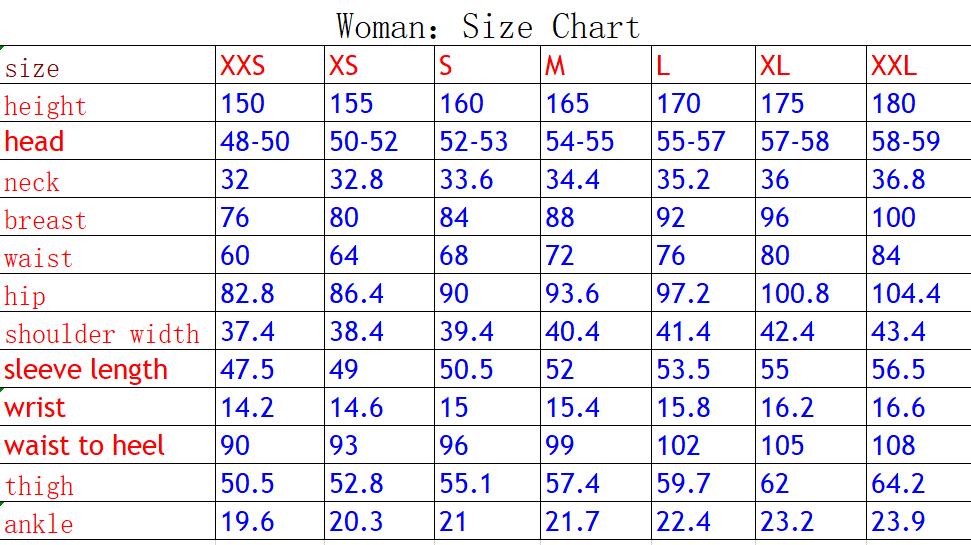 size chart-mei women