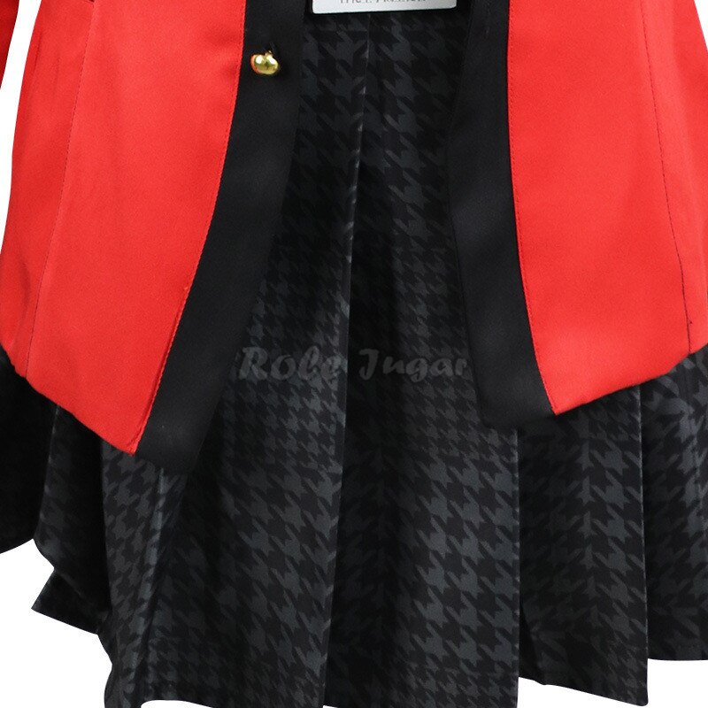 Heiße Kühle Cosplay Kostüme Anime Yumeko Jabami Japanischen Schule Mädchen Einheitliche Vollen Satz Jacke Hemd Rock Strümpfe krawatte – Bild 5