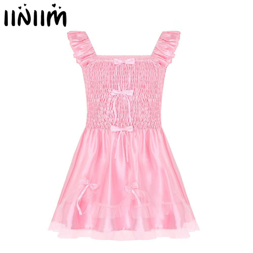 Herren Party Kleid Erwachsene Babys Dessous Exotische Baby Puppe Chemises Sissy Crossdress Kostüm Heißer Nuisette Pyjamas Lolita Nachtwäsche