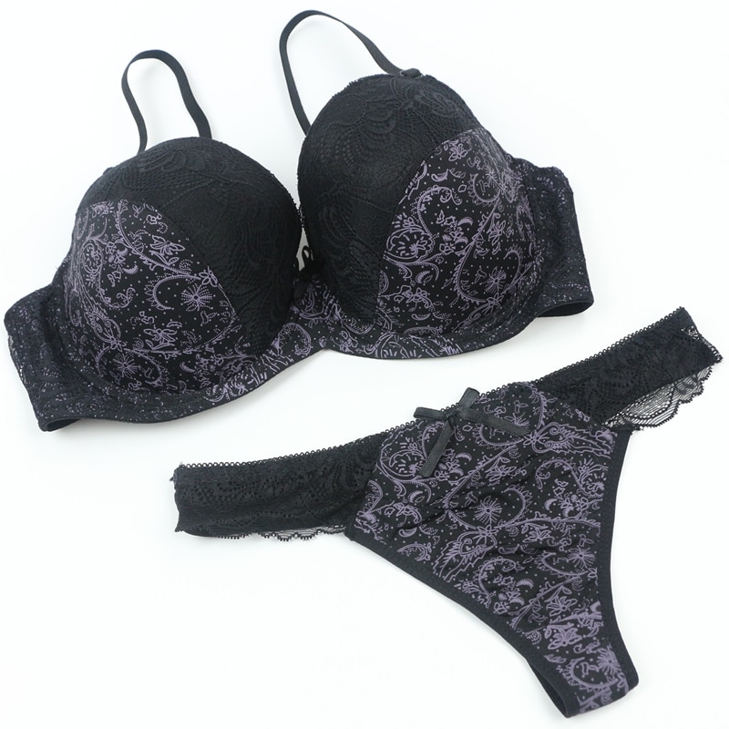 CXZD New lingerie bra ultrathin lace bralette sexy underwear set women's underwear sexy bra set (12)