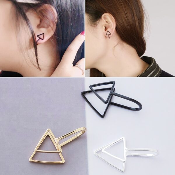 Hohl U-förmigen Clip Ohrringe Nicht Durchbohrten Ohr Knochen Ohr Dreieck Ohrringe Unsichtbare Männer und Frauen Brincos Bijoux ohne piercing