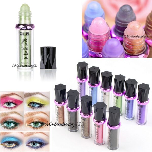 Hot Einzigen Roller Farben-augenschminke Glitter Pigment Lose Pulver Lidschatten Make-Up