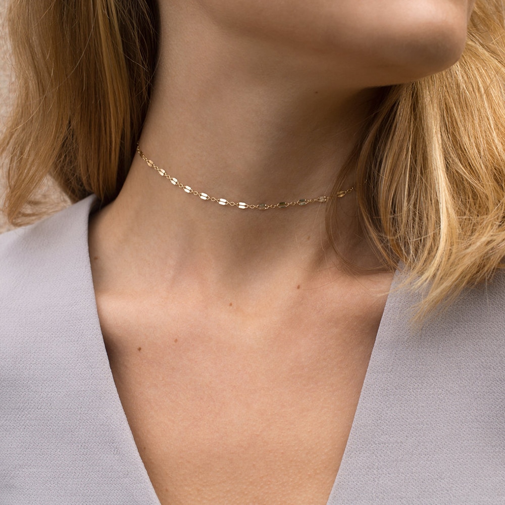 JUJIE Edelstahl Halsreif Kette Halsketten Für Frauen 2020 Klassische Gold Layered Halskette Sets Schmuck Großhandel/Dropshipping – Bild 6