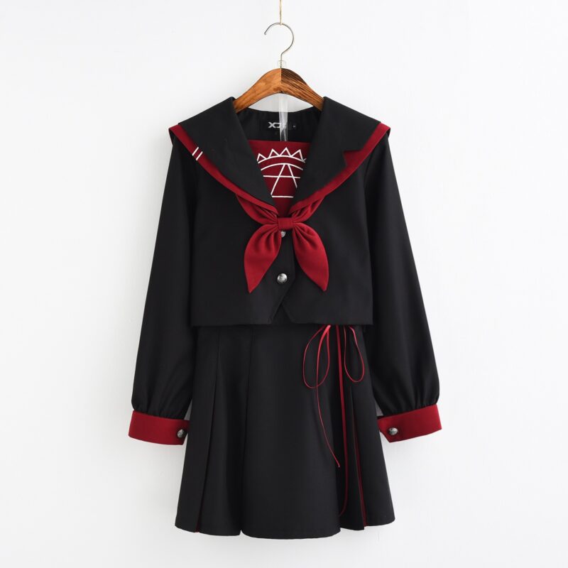 Japanische Mode JK Schule Mädchen Uniform Sailor Anzug Lange Hülse Herbst – Bild 2