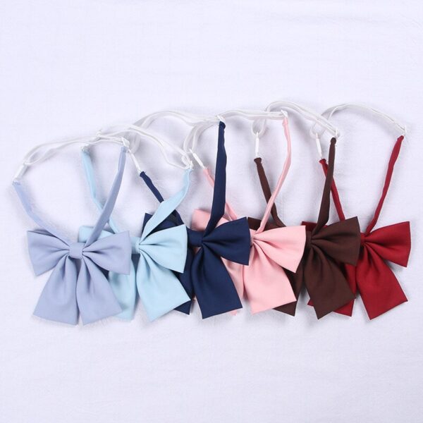 Japanischen Schule JK Uniform Fliege Für Mädchen Schmetterling Krawatte Feste Farbe Schule Sailor Anzug Uniform Zubehör Blumen Krawatte