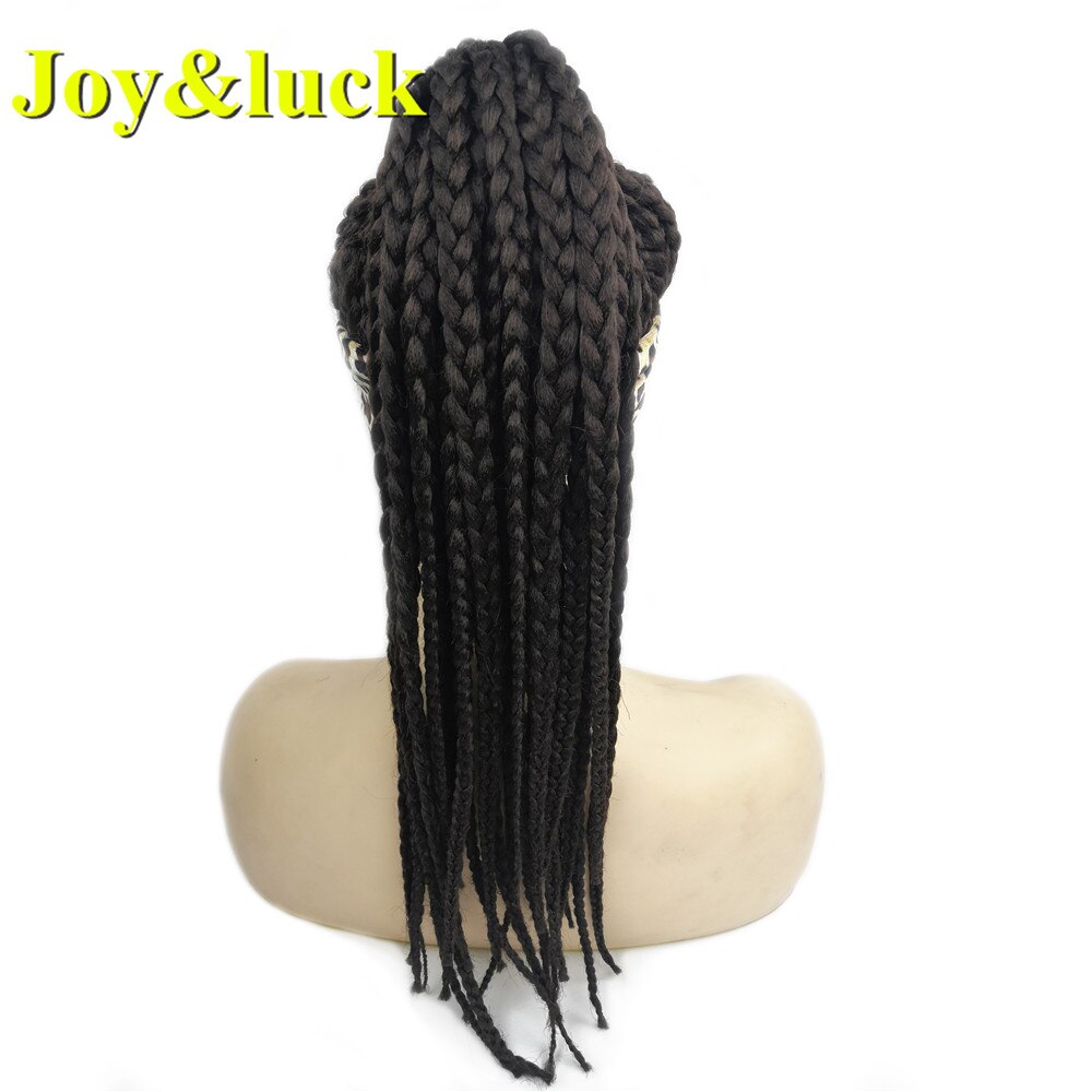 Joy & luck Box Zöpfe Synthetische Stirnband Perücken Perücke Wrap Turban Verbunden Kopf Wrap Perücke für Afrikanische Frauen – Bild 3