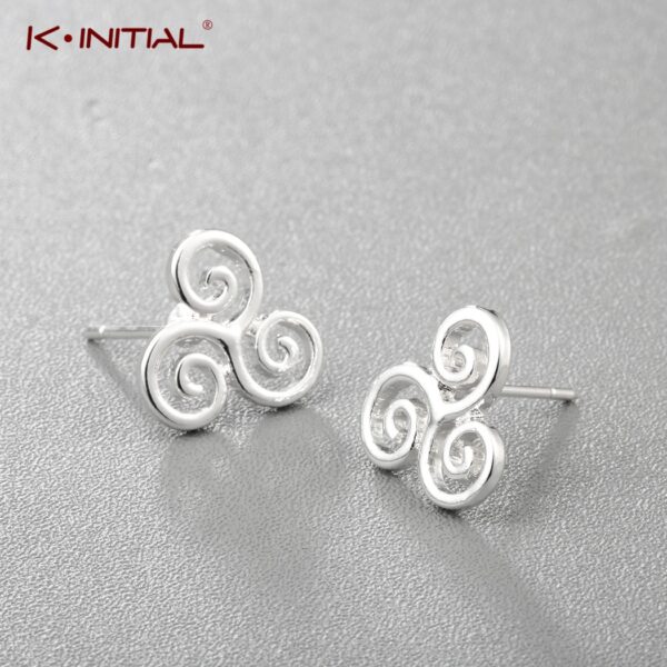 Kinitial 2019 Triskelion Muster Ohrringe für Frauen Mädchen Swirl Ohrringe Punk Hip Hop geometrische Erklärung ohr Schmuck ohrringe