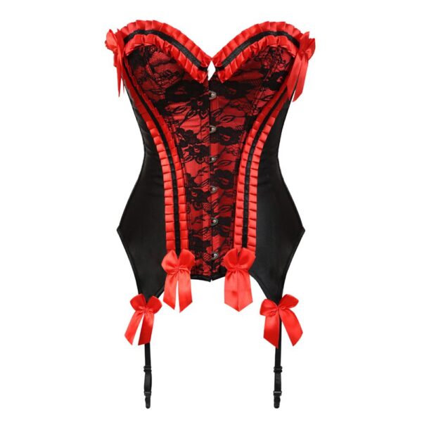 Korsetts Sexy Push Up Bustiers für Frauen Renaissance Stickerei Punk Rock Corselete Karneval Party Clubwear Femme Gothic