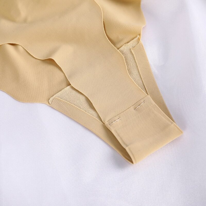 LEVAO Frauen Nahtlose Höschen Ice Silk Unterwäsche G-String Tanga Unterhose Sexy Damen Low-Rise Bow Baumwolle Dessous Damen Slip – Bild 6