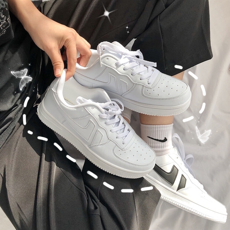 LLUUMIU Vulkanisieren Schuhe frauen Flache Plattform Schuhe große Größe 44 Skate Schuhe Frau Ins freizeit Neue Chic Frauen Flut Niedrigen top Turnschuhe – Bild 3