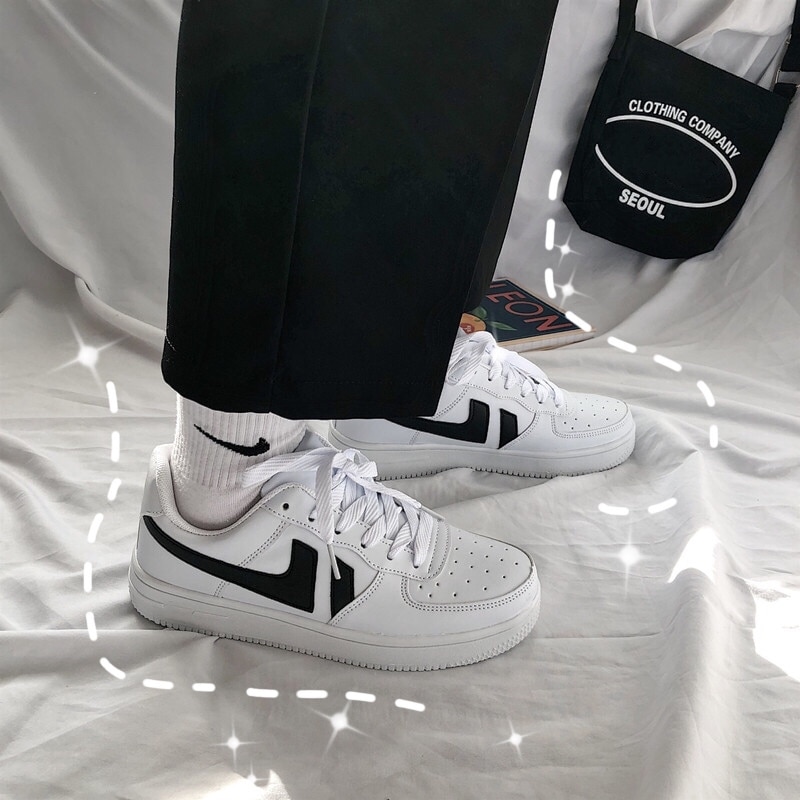 LLUUMIU Vulkanisieren Schuhe frauen Flache Plattform Schuhe große Größe 44 Skate Schuhe Frau Ins freizeit Neue Chic Frauen Flut Niedrigen top Turnschuhe – Bild 4