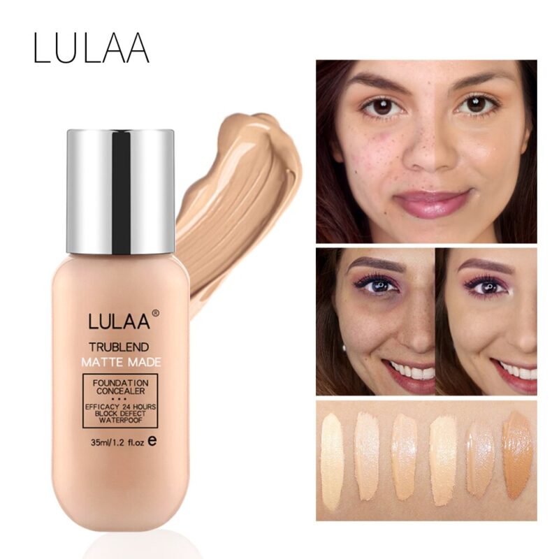 LULAA Make-Up Foundation Flüssigkeit Langlebig Full Coverage Gesicht Concealer Basis Matte Kissen Bleaching Kosmetische BB CC Creme