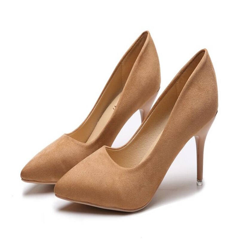 Leopard Schuhe Frau Heels Pumps High Nude 8cm Dünne Fersen Hochzeit Schuhe Party Damen Schuhe Klassische Pumps Große Größe 44 – Bild 4