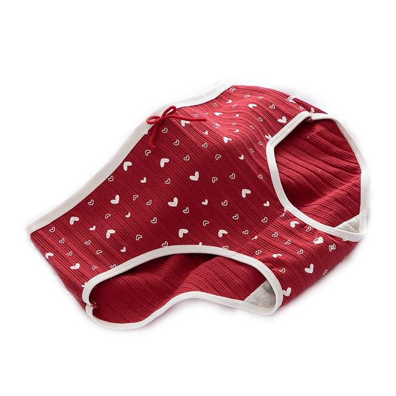 Liebe Erdbeere Höschen Großen Roten Mädchen Höschen Baumwolle Gabelung Mid-taille Slips Damen Höschen 100% Baumwolle – Bild 5