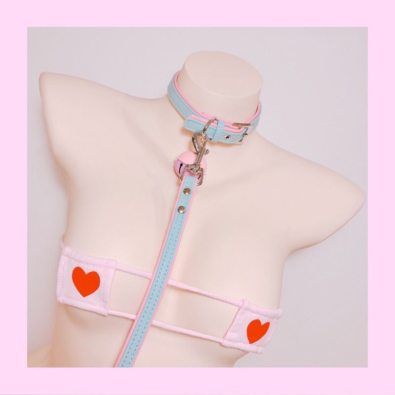 Lolita SM Metall PU Leder Kragen Blei Kette Glocke Halsband Slave Kostüm, BDSM Bondage Halskette Neckband Sex Spielzeug Kostüme – Bild 3