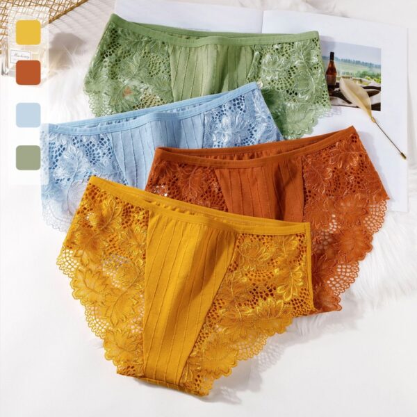 Mädchen Atmungs Frühjahr und Sommer Mode Stil Spitze Sexy Höschen Heißer Verkauf Hohl Damen Briefs Baumwolle Gabelung