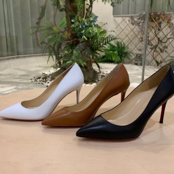 Marke Echtem Leder Spitz Schuhe Rot Frauen High Heels Sexy 12cm Dünne Ferse Hochzeit Schuhe Super Hohe (8cm-up) plus Größe 44