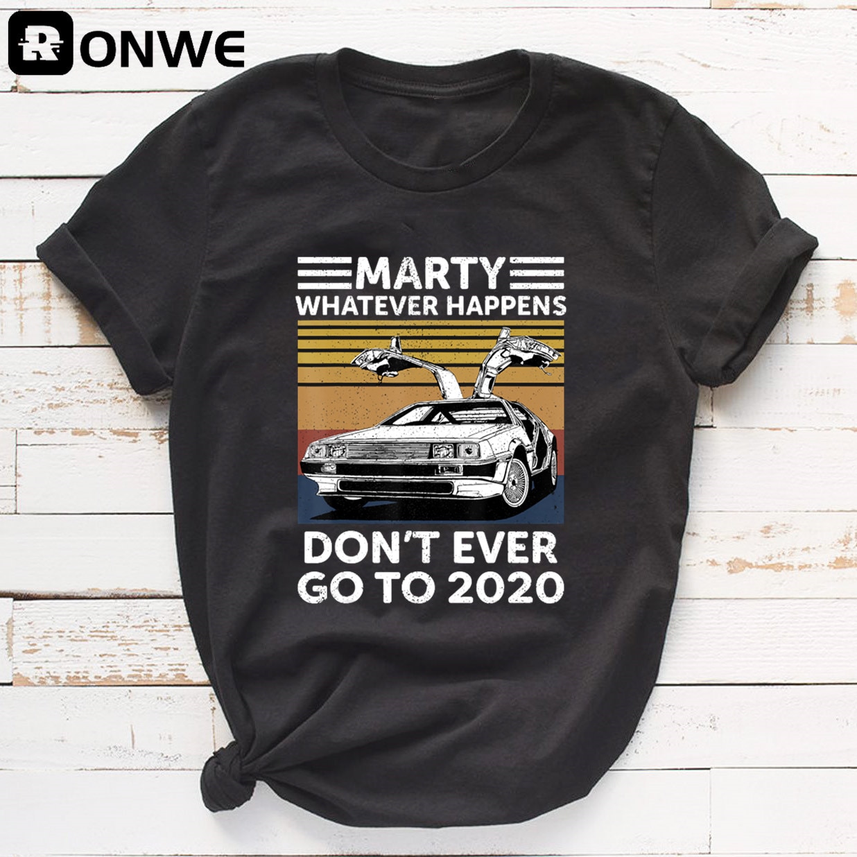 Marty Was Auch Immer Passiert Nicht Immer Gehen Zu 2020 Frauen Lustige Grafik T Shirt Mädchen Basis Oansatz Schwarz Tees Dame T-shirt, drop Schiff