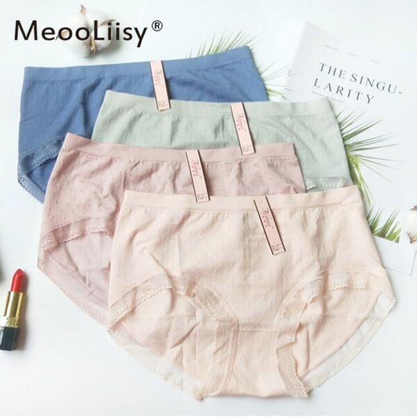 MeooLiisy Ins Stil Damen Unterwäsche frauen Baumwolle Gabelung Sexy Unterhose Eine Größe Baumwolle Nahtlose Mid-taille Mädchen Briefs