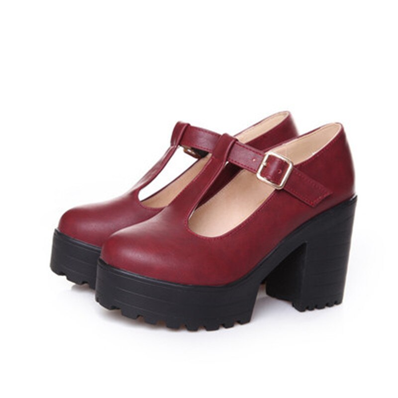 Mode Frauen Pumpen Weibliche Schuhe Frauen Super High Heel Pumps Close Toe Schnalle Pumpen Frauen Hohe Ferse Schuhe Plus Größe 44 45 46 – Bild 4