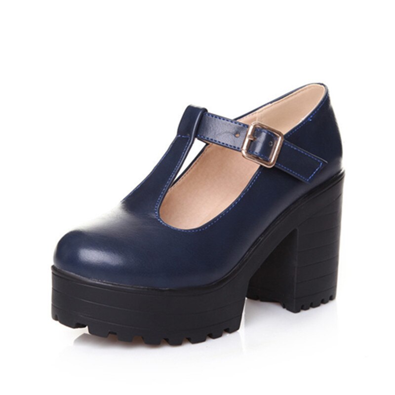 Mode Frauen Pumpen Weibliche Schuhe Frauen Super High Heel Pumps Close Toe Schnalle Pumpen Frauen Hohe Ferse Schuhe Plus Größe 44 45 46 – Bild 5