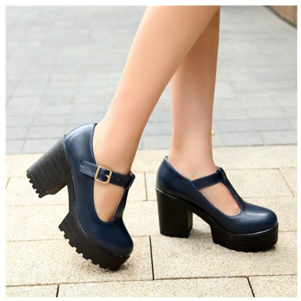 Mode Frauen Pumpen Weibliche Schuhe Frauen Super High Heel Pumps Close Toe Schnalle Pumpen Frauen Hohe Ferse Schuhe Plus Größe 44 45 46