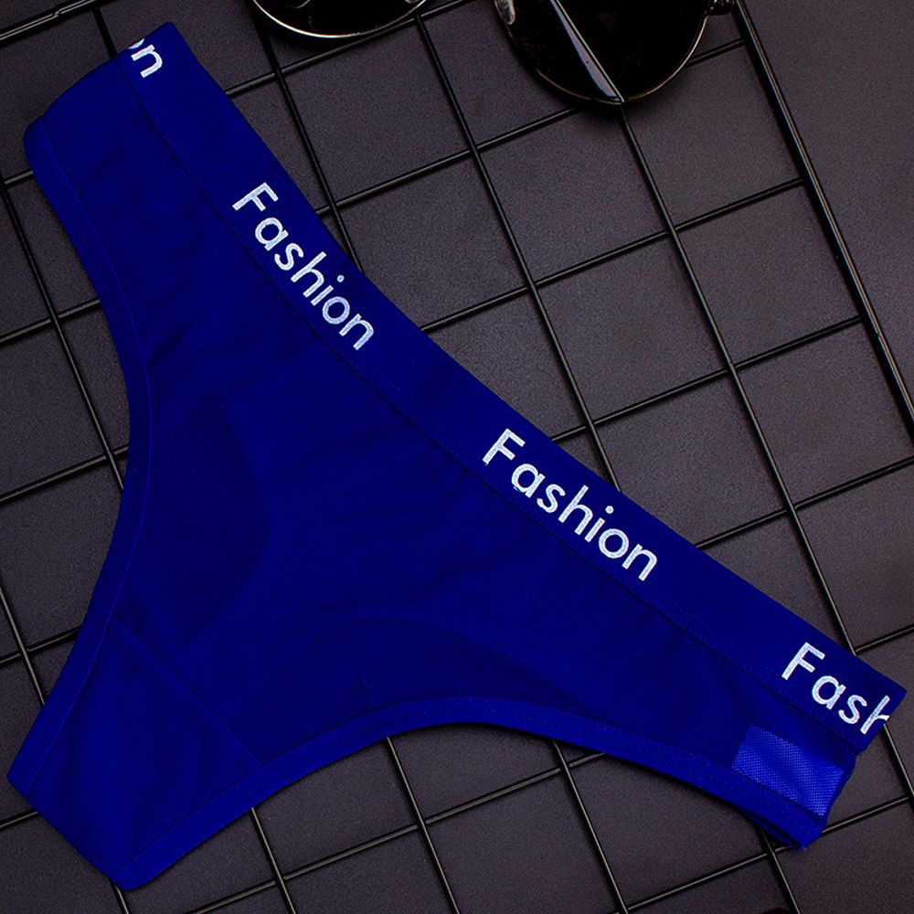 Mode Sexy Damen Unterwäsche Baumwolle Mesh Transparent Höschen Thongs Lingerie Low-Rise Frauen Unterwäsche Nahtlose Schriftsätze – Bild 5