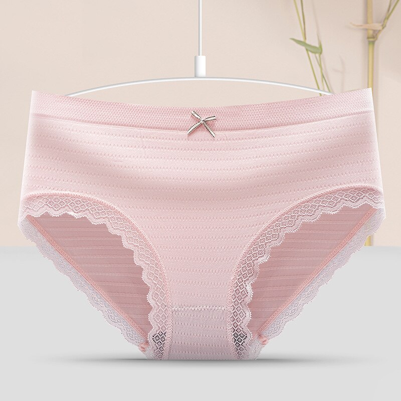Nahtlose Graphene Feuchtigkeit Leitfähigen Antibakterielle Unterwäsche Damen Sexy Spitze Mitte taille Baumwolle Bottom Datei Mädchen Briefs – Bild 6
