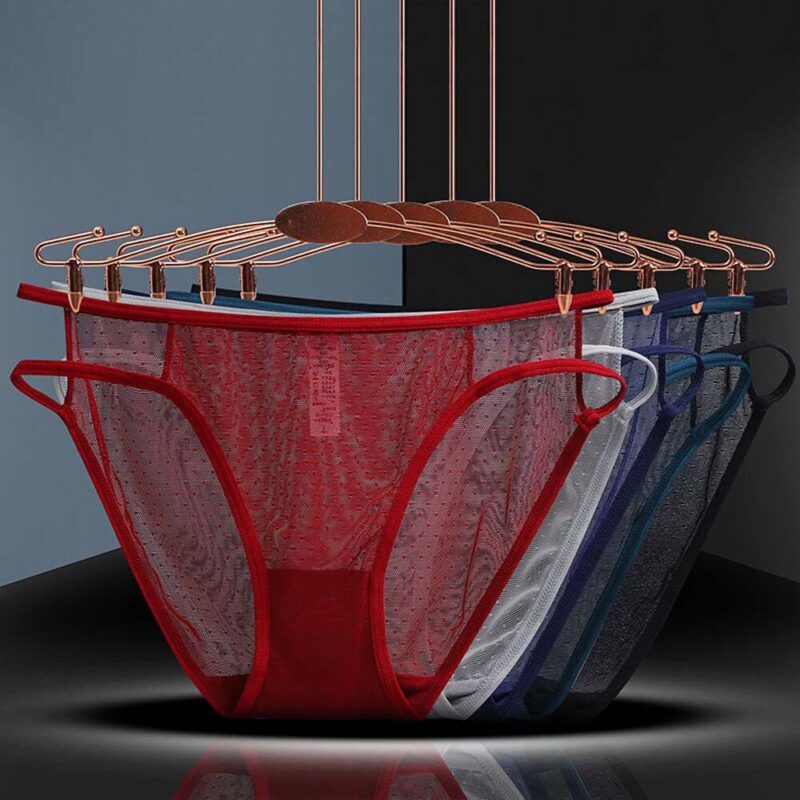 Nahtlose Höschen Sexy Frauen Unterwäsche Transparent Niedrige Taille Mesh Atmungsaktiv Ultra-dünne Damen Bandage Briefs – Bild 2