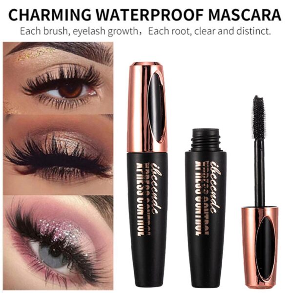 Neue 4D Seide Faser Lash Mascara Wasserdicht Rimel 3d Mascara Für Wimpern Verlängerung Schwarz Dicken Verlängerung Auge Wimpern Kosmetik