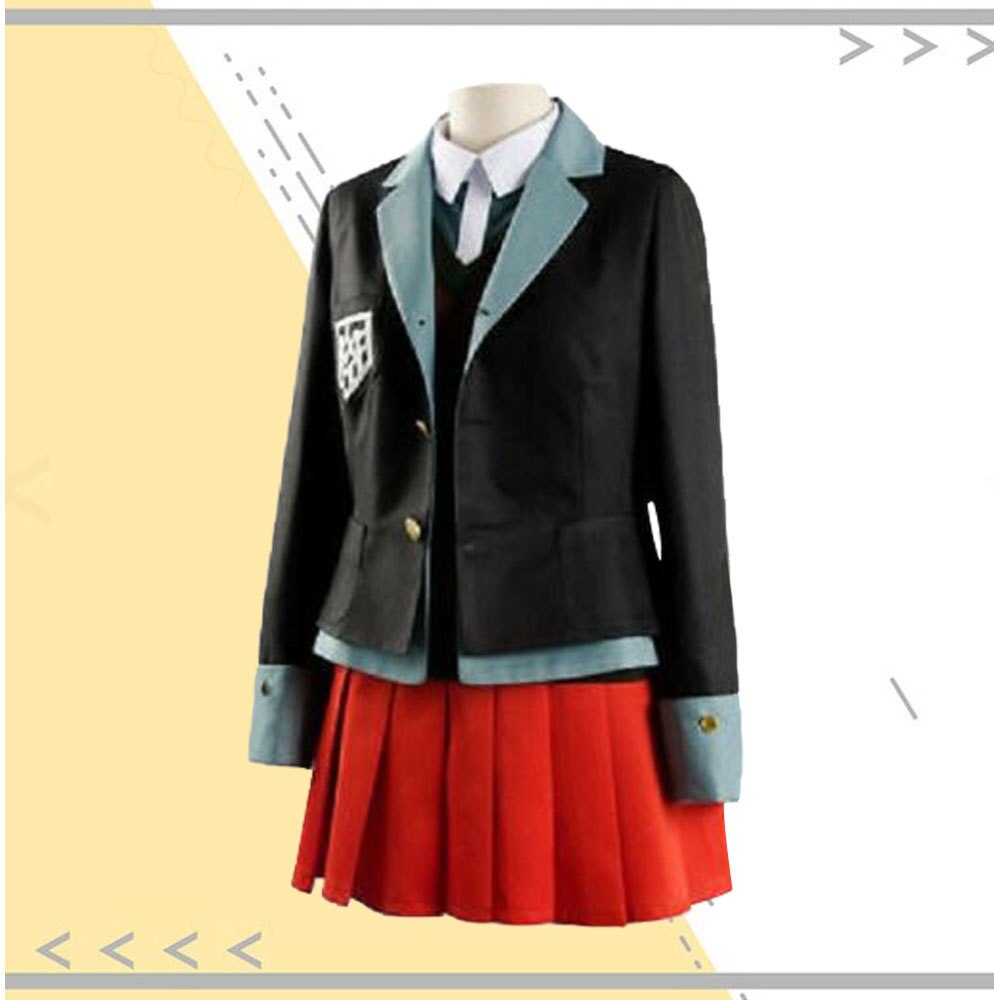 Neue Danganronpa 3 Yumeno Himiko Cosplay Kostüm Schule Mädchen Uniform Frauen Outfit Halloween Rock Anzug Jacke Shirt Weste Hut – Bild 4