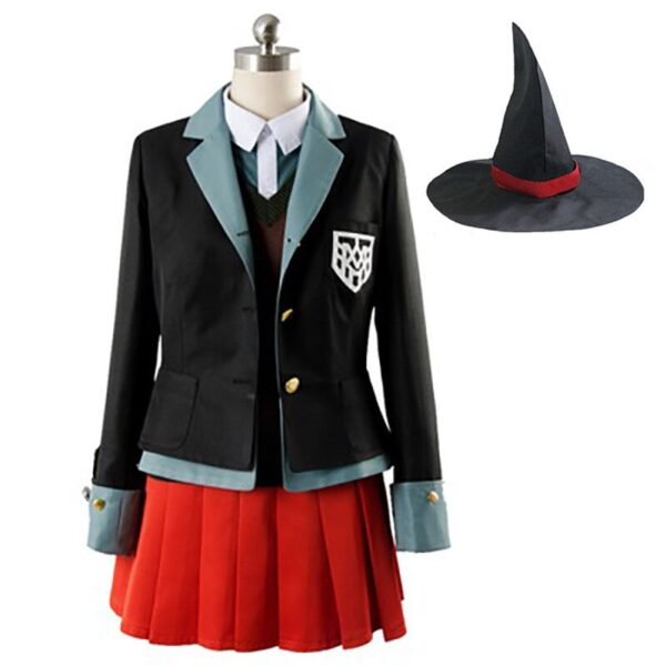 Neue Danganronpa 3 Yumeno Himiko Cosplay Kostüm Schule Mädchen Uniform Frauen Outfit Halloween Rock Anzug Jacke Shirt Weste Hut