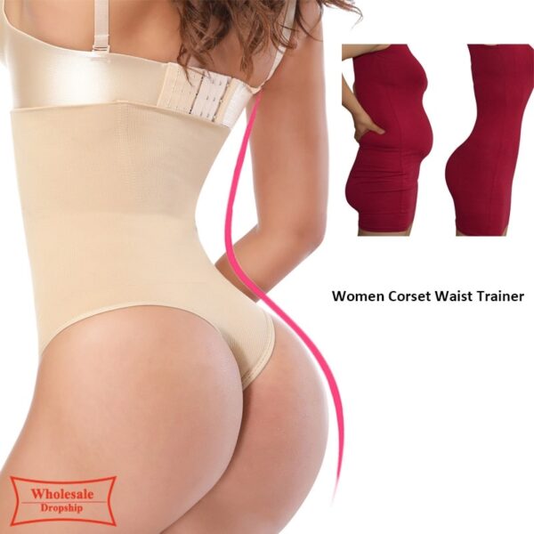 Neue Frauen Hohe Taille Körper Shaper Höschen Nahtlose Bauch Bauch Control Taille Dünne Hosen Shapewear Gürtel Unterwäsche Taille Trainer