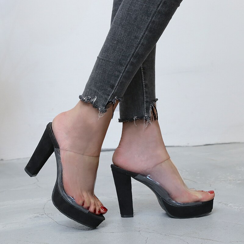 offene Schuhe und Sandalen schwarz Damen-Silikon-Einlegesohle für High Heels 